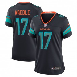 Jaylen Waddle Miami Dolphins Nike Women's 2025 Rivalries Collection Game Jersey - Pitch Blue